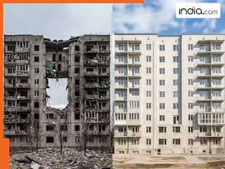 Viral Video: रूस के हमले में तबाह हो गई बिल्डिंग, मगर यूक्रेन ने कुछ ही घंटे में दोबारा खड़ा कर दिया | देखें वीडियो