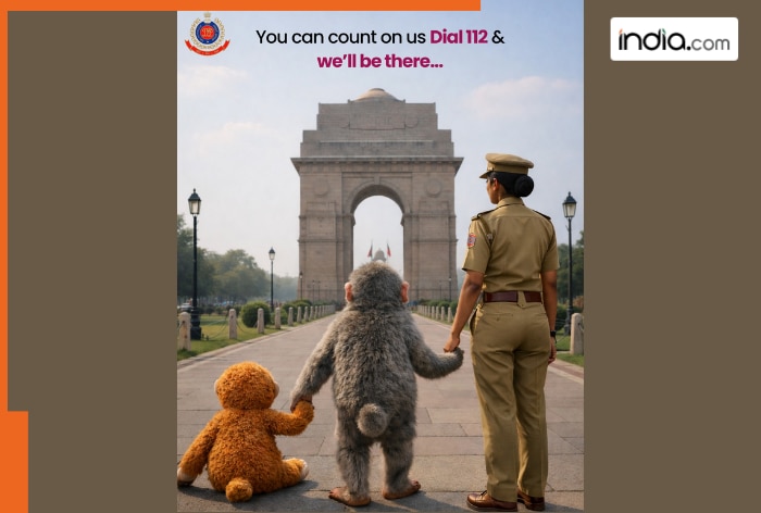 Who is Punch, the lonely monkey with soft toy? Know why Delhi Police’s post ‘You can count on us’ went viral
