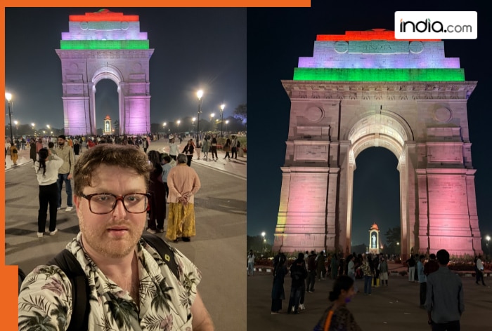US-based founder calls Delhi’s traffic ‘insane’ as he visits India Gate after AI Summit 2026