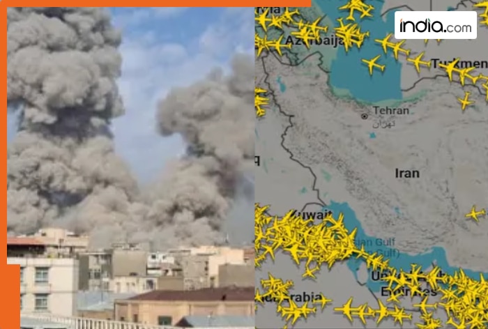 Israel ATTACKS Iran: Tehran shuts airspace - WATCH planes reroute after airstrikes