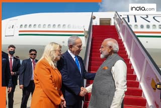 PM Modi Israel Visit Highlights: Prime Minister given ‘Guard of Honour’ at Tel Aviv airport, Benjamin Netanyahu welcomes him with a hug