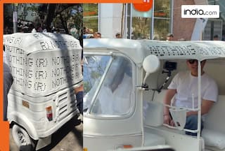 Nothing CEO Carl Pei makes special entry in ‘customised white auto-rickshaw’ for Bengaluru store launch | Watch viral video