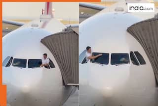 Pilots filmed cleaning aircraft's windshield with water, internet is divided over security aspect | Watch viral video