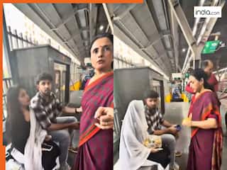 गर्लफ्रेंड के साथ मेट्रो स्टेशन पर पकड़ाया बेटा, मां-बाप ने फिर वहीं कर दिया 'रोका' | Viral हुआ ये Video