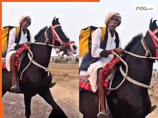 Chachaji Ka Video: घोड़े से ऑनलाइन डिलीवरी करने पहुंचे चाचाजी! जिसने भी देखा हिल ही गया | देखें वीडियो