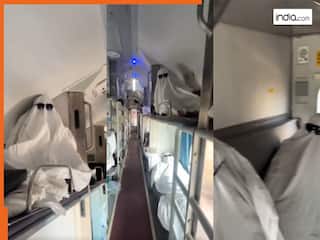 Train Ka Video: ट्रेन की पूरी बोगी में 'भूत' बनकर बैठ गए यात्री, देखते ही भाग जाएगा टीटीई | देखें वीडियो