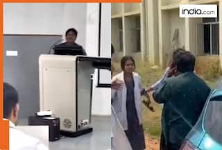 Viral video | Bengaluru professor takes proposes teen student mid-sentence, later gets thrashed with slippers