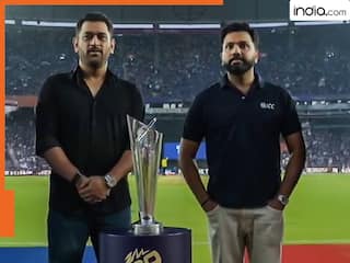 WATCH: MS Dhoni accompanies Rohit Sharma with TROPHY ahead of T20 World Cup 2026 final, video goes viral