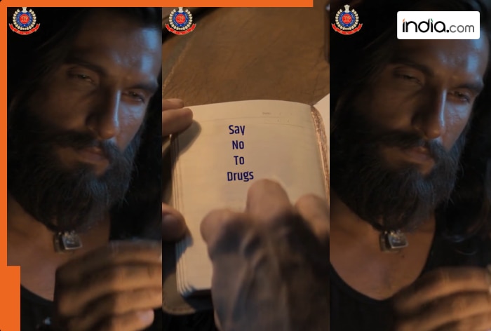 Delhi Police takes Dhurandhar 2 route in drug eradication where 'Hamza' spreads 'Say No To Drugs' message | Watch viral video