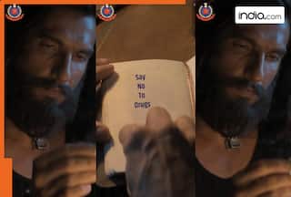 Delhi Police takes Dhurandhar 2 route in drug eradication where 'Hamza' spreads 'Say No To Drugs' message | Watch viral video