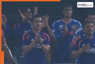 Gautam Gambhir gets emotional and hugs THIS star player as India reach T20 World Cup 2026 semi-final