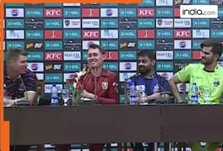 WATCH: David Warner snaps at Shaheen Afridi during PSL 2026 press meet, says, 'Got some school kids here'