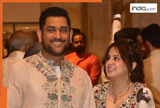 WATCH: MS Dhoni and wife Sakshi arrive for Arjun Tendulkar's wedding to Saaniya Chandhok, video goes viral