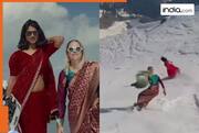 'This is Art': Viral Video of women snowboarding in traditional sarees in Gulmarg stuns the Internet