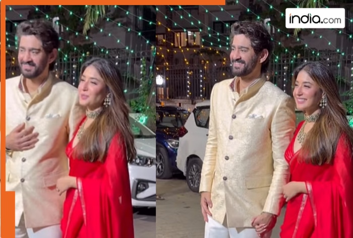 Kritika Kamra and Gaurav Kapur share sweet moment with paparazzi after private wedding, video goes viral