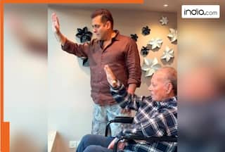 Salman Khan's father, Salim Khan makes his first appearance after hospitalization, greets fans on Eid – Watch