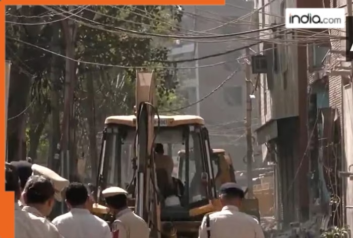 Delhi’s Uttam Nagar Murder Case: MCD bulldozes illegal portions of accused’s house amid tension