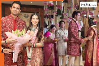 Arjun Tendulkar-Saaniya Chandhok are married, Sachin and Anjali Tendulkar bless the couple during Varmala ceremony- Watch Beautiful Video