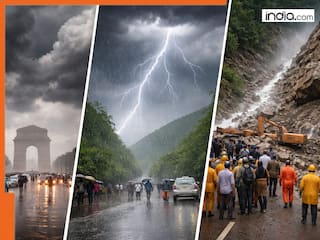 Delhi sees cloudy skies and cooler temperatures as IMD predicts rain; Yellow alert issued in Himachal after landslide in Mandi