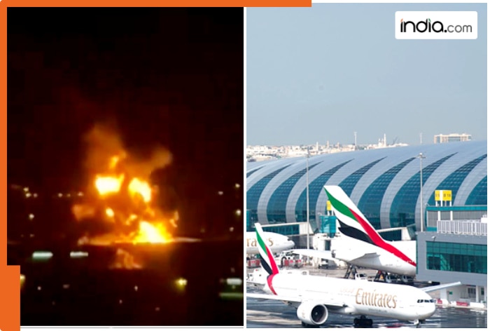 Dubai drone ATTACK: Massive fire breaks out near Dubai International Airport, authorities suspend flight operations - VIDEO