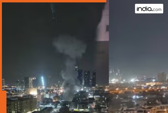 Dubai Fire: Massive fire breaks out after debris from Iran missile interception falls on home, 4 injured