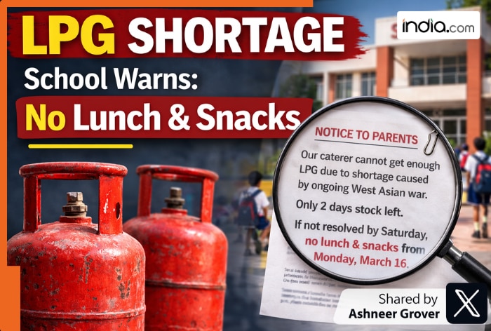 LPG shortage leads to 'no lunch and snacks' warning from Shri Ram School Gurgaon, check viral post