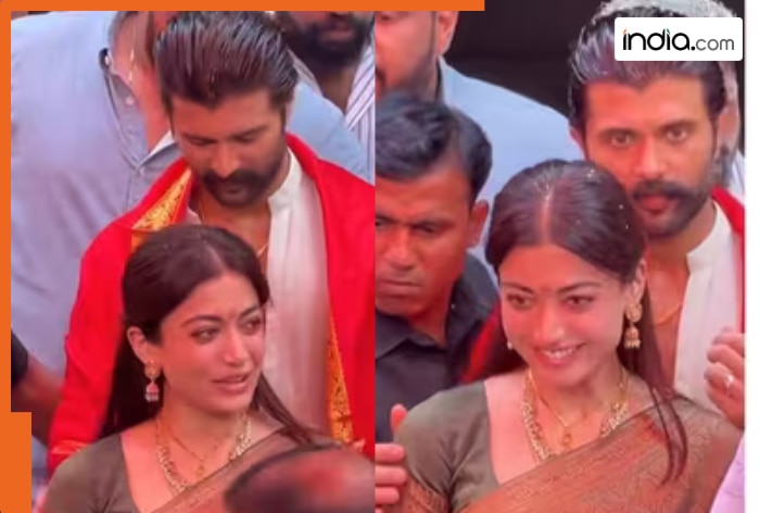 Rashmika Mandanna–Vijay Deverakonda seek Tirupati blessings after Udaipur wedding, distribute sweets to...