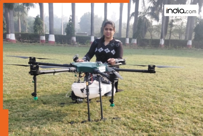 Earns lakhs by spraying pesticides through drones, becomes farmers’ first choice as ‘Drone Didi’