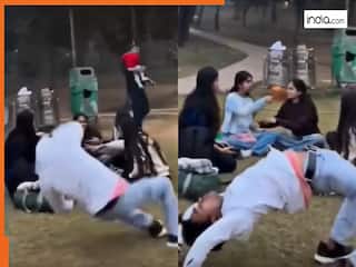 Stunt Ka Video: लड़कियों को देखा तो स्टंट करने पहुंच गया लड़का, मगर बन गया हंसी का पात्र | देखें वीडियो