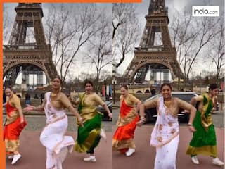 एफिल टॉवर के सामने लड़कियों ने किया गजब का डांस, वीडियो ने तो धर्राटे ही काट दिए