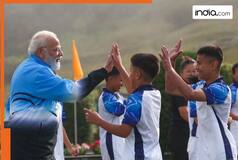 PM Modi in Sikkim: Prime Minister joins youngsters for friendly football game in Gangtok, shares video | Watch