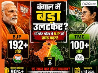Exit Poll: बंगाल में बदलती सियासी हवा! एग्जिट पोल में BJP को 192+ सीटों का बड़ा अनुमान, TMC को झटका?