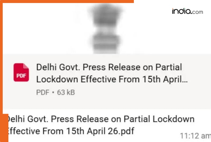 Partial LOCKDOWN From April 15? ‘government notice’ goes viral – here’s the fact check