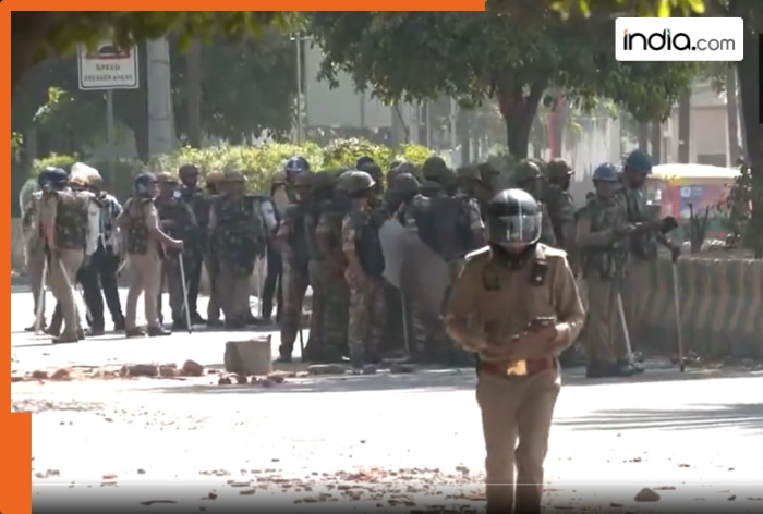 Noida Protest Day 2 Highlights: Protesters pelt stones at Sector 121, Maids demand salary hike