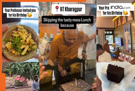 'My prof says it's AI': IIT Kharagpur professor invites students to birthday celebration; internet gives hilarious reactions | Watch viral video