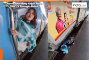 Indonesian woman gets Bollywood moment: Indian man jumps on railway tracks to retrieve her dupatta | Viral video
