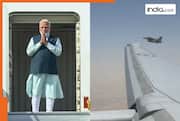 PM Modi's plane gets F16 escort as he arrives in UAE; Watch video here
