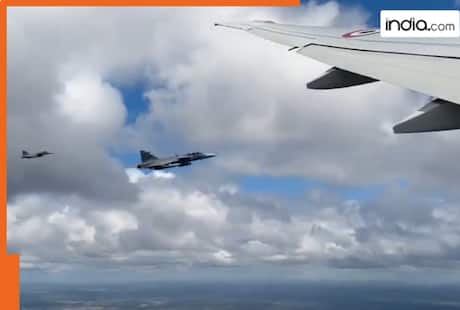 Gripen fighter jets escort PM Modi's plane as it enters Swedish airspace: Video