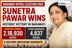 Baramati Bypoll Election 2026 Result: Sunetra Pawar Wins by a Massive Margin with 2,18,930 Votes