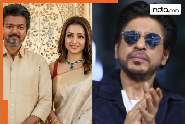 When Shah Rukh Khan got Thalapathy Vijay to dance live on stage and left Trisha Krishnan smiling- Watch Video