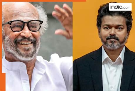 Rajinikanth stays silent with folded hands when asked about Tamil Nadu CM Vijay's political rise, video goes viral