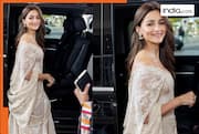 Alia Bhatt stuns at Cannes 2026 in ivory saree-inspired couture with nose pin and ethnic jewellery- See pics