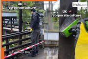 'My favourite day': Indian man shows UK's corporate culture with while painting railings at the zoo | Viral
