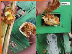 Viral Video: गन्ने के जूस में मिला दिया मटर-पनीर, देखकर लोग बोले- बख्श दे भाई | देखिए वीडियो