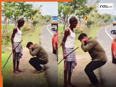 Viral Video Today: बकरी में गलती से टच हो गई कार, फिर शख्स ने कान पकड़कर लगाई उठक-बैठक | देखें वीडियो