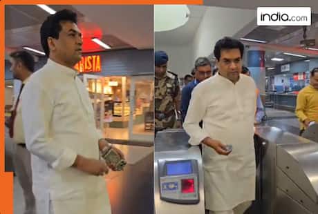 Delhi minister Kapil Mishra follows PM Modi's austerity call as he travels by metro amid global crisis | Watch viral video