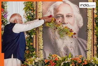 Folded hands, kneeling, then bowing: PM Modi 'bows to Jana Shakti of West Bengal' as Suvendu Adhikari takes oath as West Bengal CM with cabinet | Watch