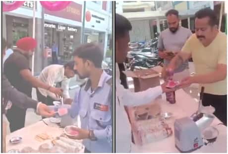 Viral Video: Wine shop owner serves alcohol in ice golas in Chandigarh, then this happens