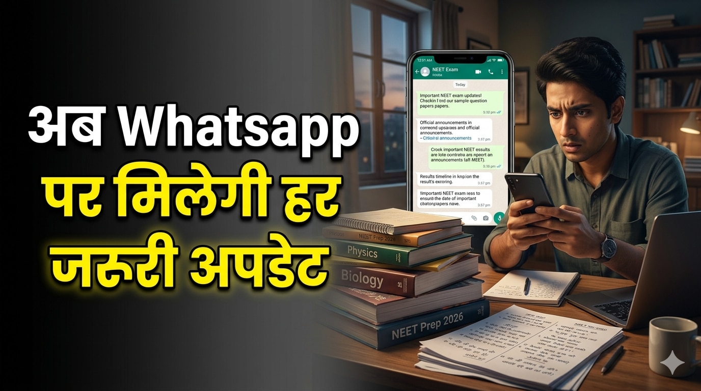 अब WhatsApp पर मिलेगी NEET परीक्षा से जुड़ी हर अपडेट, NTA ने फर्जी खबरों से किया सावधान
