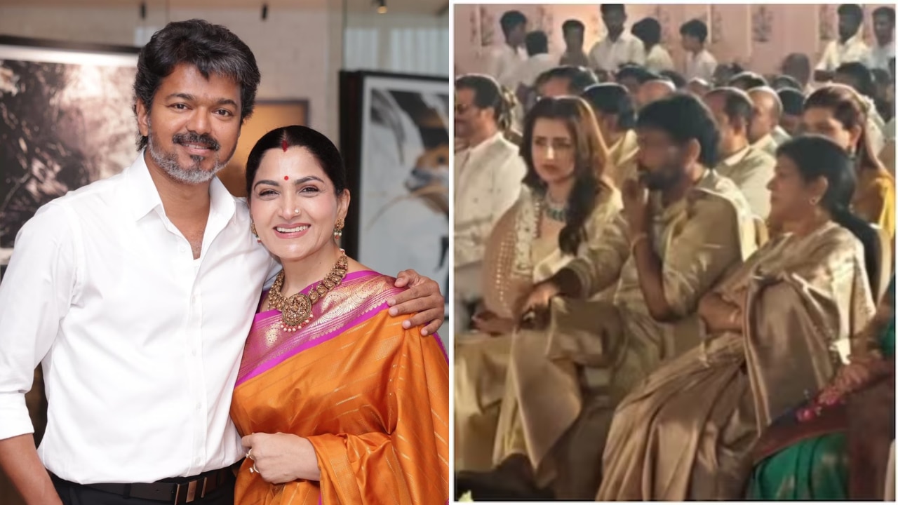 Why was Tamil Nadu CM Vijay missing? Khushbu Sundar's daughter's wedding sees Trisha Krishnan, Chiranjeevi and others